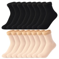 Meias com forro de Lã Térmicas - Kit com 8 Pares