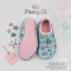 SAPATILHA PAMPILI BEM-ME-QUE AZUL TIFFANY/ROSA GLACE - 648002