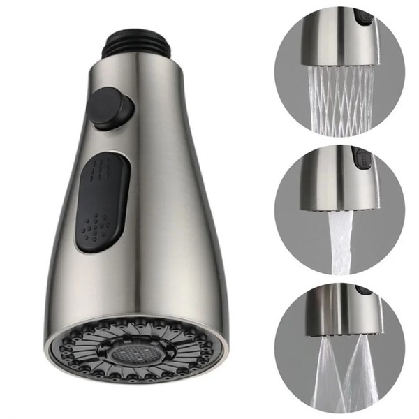 Bico pulverizador para torneira de cozinha, 3 modos, abs, economia de água, pia do banheiro, chuveiro, cabeça de spray para conexão de 1/2