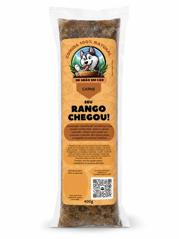 Refeição de Carne e Vegetais Para Cães 
