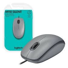 Mouse Conexao USB Logitech Silent Cinza - M110