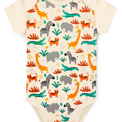 KIT BODY BEBÊ 5 PEÇAS RIBANA SAFARI Menino