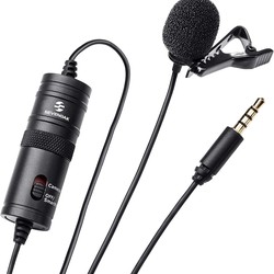 Microfone De Lapela Boya BY-M1 Condensador Omnidirecional - BY-M1
