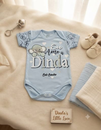 BODY EU AMO A DINDA BEBE BRINCALHÃO