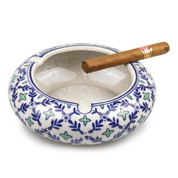 Cinzeiro de Porcelana para 3 Charutos Burner