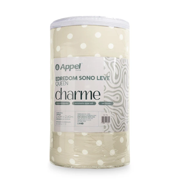 Edredom Queen Charme Sono Leve Appel Home Poá