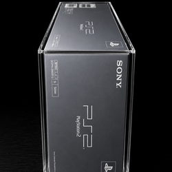 Case Acrílica Premium para PlayStation 2 Fat Silver