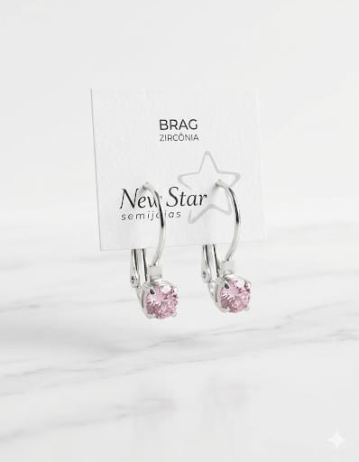 BRINCO NEW START ARGOLINHA DE ZIRCONIA ANTIALERGICO