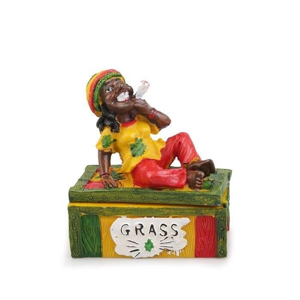 Porta Hemp de Resina Baú - Marijuana 1