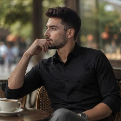 [LEVE 5 PAGUE 3] Camisa Masculina Valen Executive em Elastano Premium (Elegância de Homem Alfa)
