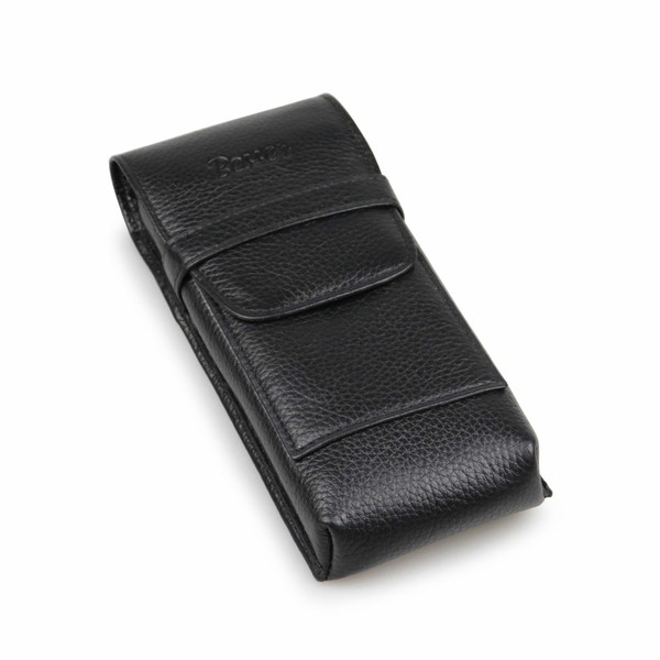 Porta 3 Charutos em Couro Besser - Preto