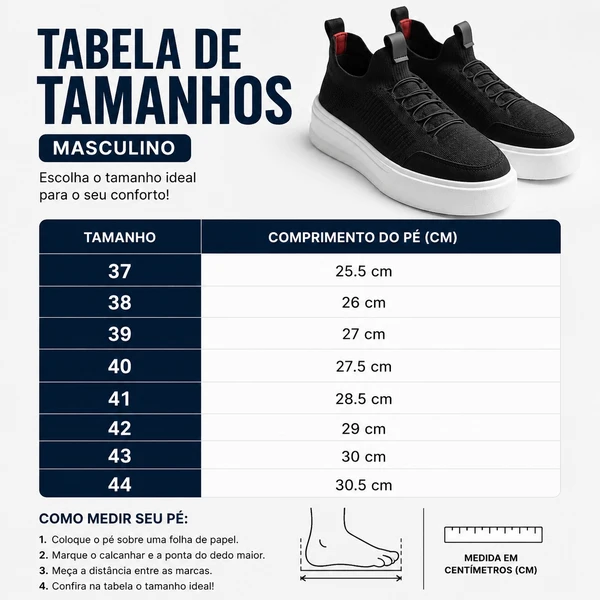 Tênis Casual Secret Knit Ferr - Conforto Absoluto