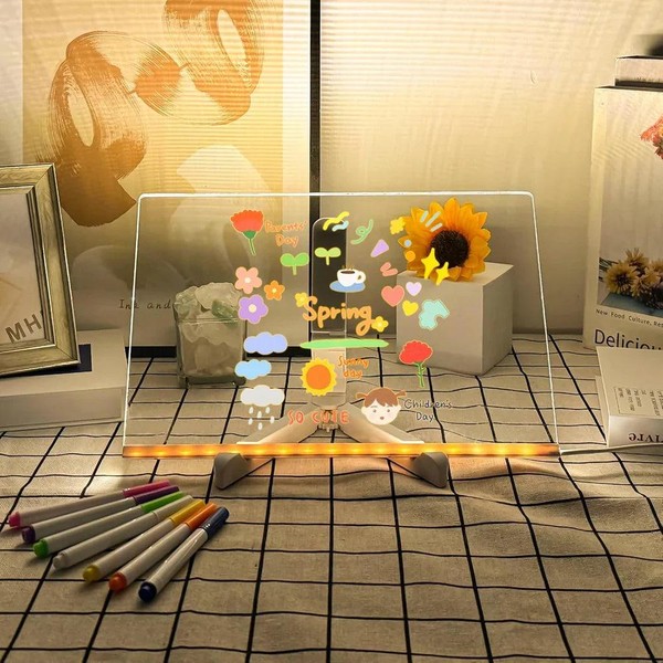 Quadro de Desenhos LED + 7 Canetinhas Grátis