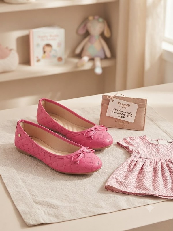 SAPATILHA PAMPILI SUPER FOFURA PINK MARAVILHA SINT 295311 