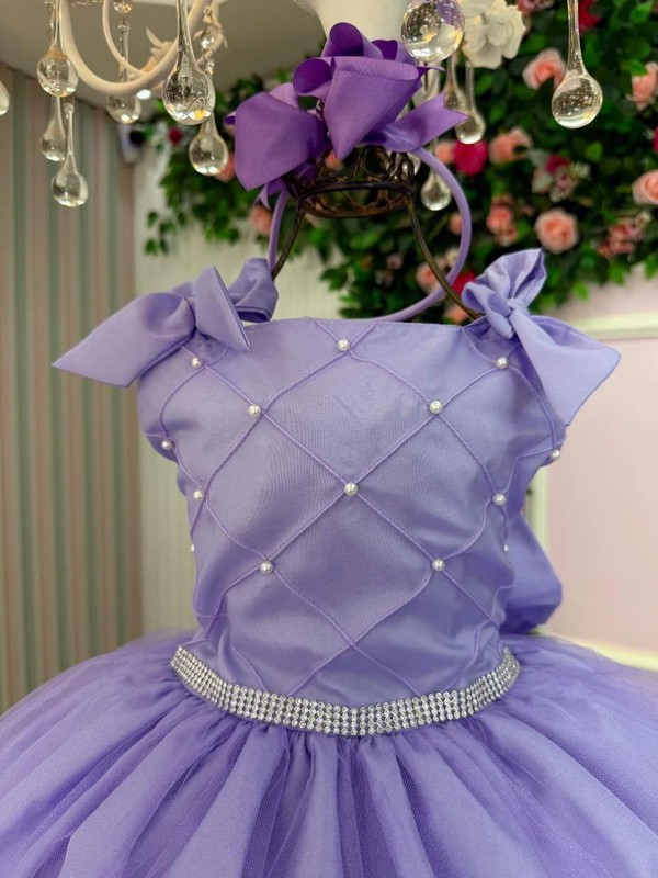 Vestido Luxo Lilás Inspiração - Ariel 