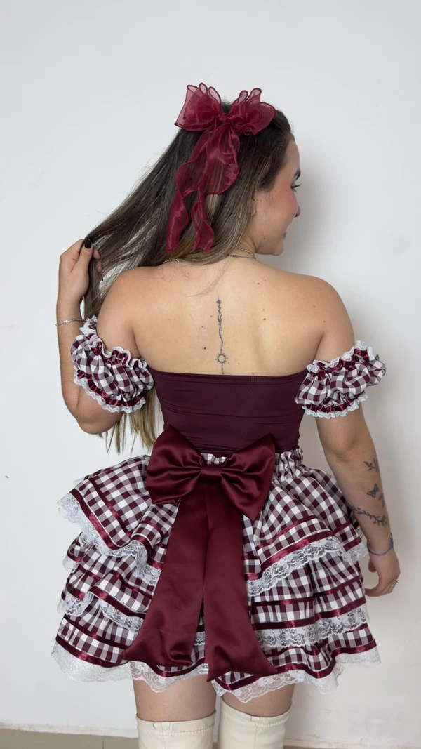 Conjunto Junino - Cereja