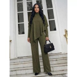 Conjunto feminino de inverno 3 peças 