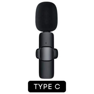 Microfone Lapela Sem Fio Compatível Android Usb C Type C