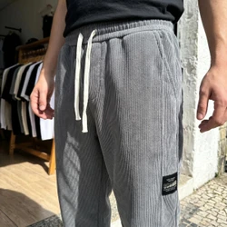 [Leve 3, Pague Só 2!] Calça Ares Térmica Masculina em Veludo Cotelê e Forro Peluciado de Isolamento e Modelagem Jogger