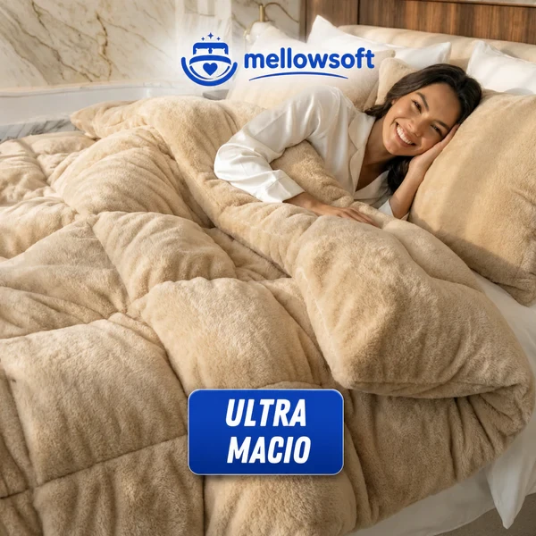  MellowSoft™ Edredom Premium Algodão Turco - Conforto de Hotel 5 Estrelas 