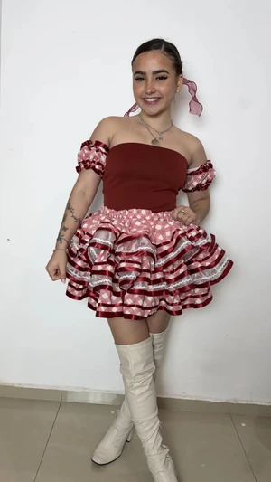 Conjunto Junino - Framboesa