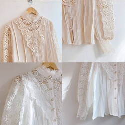 Blusa Manga Longa Feminina Rendada