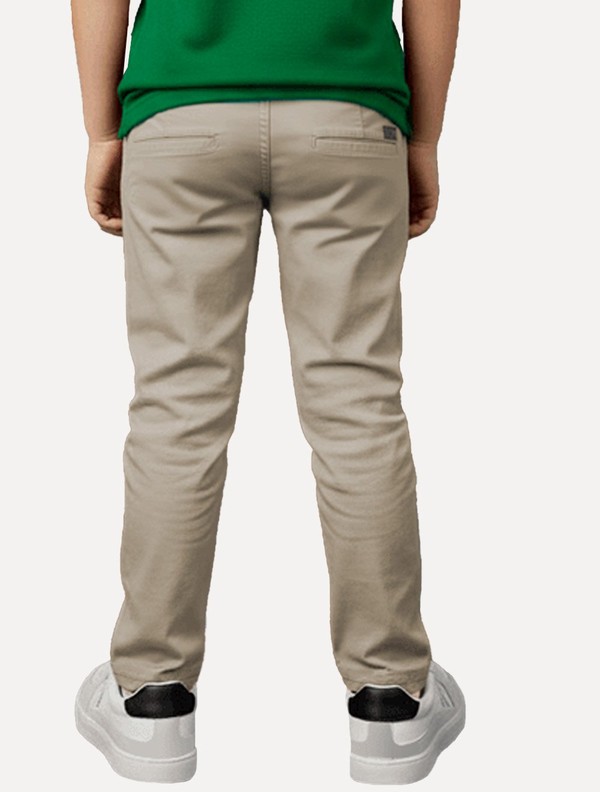 Calça Calvin Klein Jeans Infantil Color Skinny Chino Caqui Médio