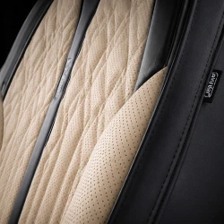 Kit Completo de Capas para Banco de Carro Avalon em Couro Legítimo Universal 5 Lugares Com Airbag + Tapetes e Capa de Volante