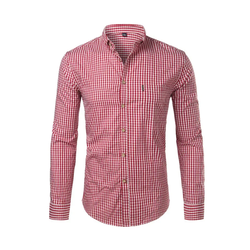 Camisa Social Masculina Manga Longa Quadriculada Firenzi