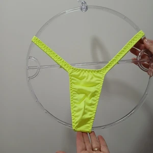 Calcinha fio fitnes 100% algodão | Amarelo Neon