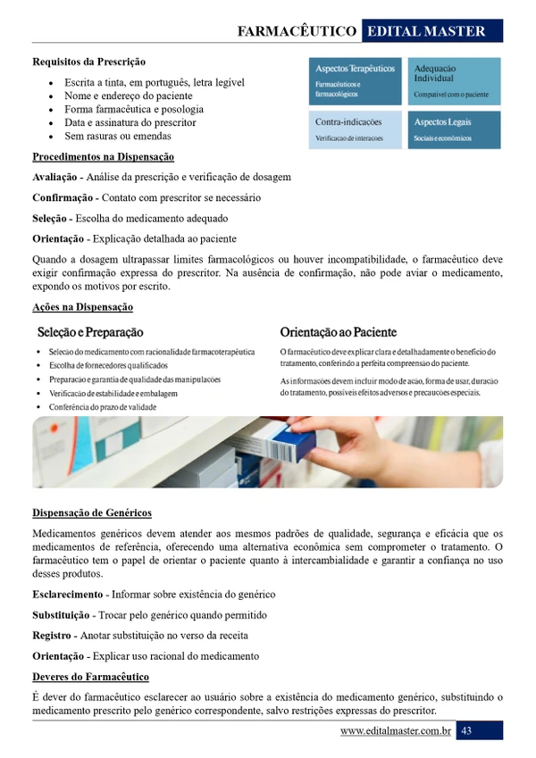 Farmacêutico - Ministério da Saúde