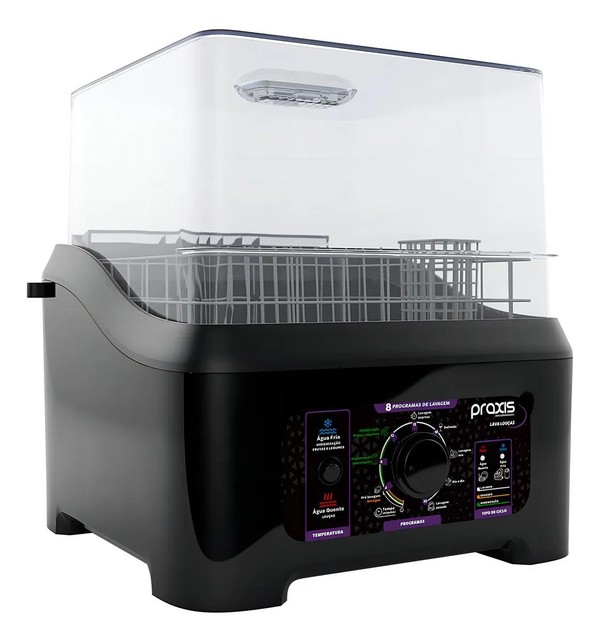Lava Louças Portátil Praxis 8 Programas 3L Capacidade