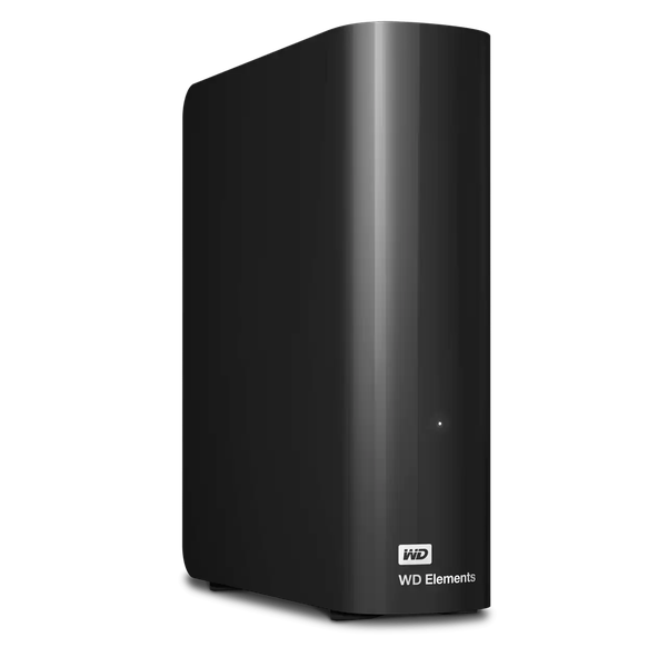 HD Externo Western Digital 16TB Elements Desktop 3.5 USB 3.0 com Fonte Preto - WDBWLG0160HBK-NESN