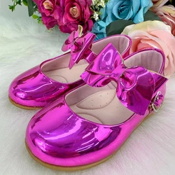 Sapatilha Doce Pé - Laço Pink Metalizado
