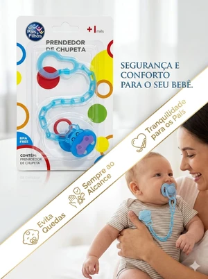 PRENDEDOR DE CHUPETA PAIS E FILHOS