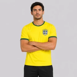 Camisa Brasil Canarinho Amarela 19 Endrick