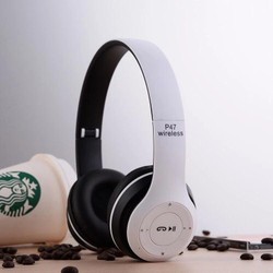 Headphone P47 Sem Fio Estéreo Redução de Ruídos Bluetooth 5.0 Universal 