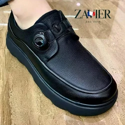 [COMPRE 1 E LEVE 2] – Mocassim de Couro Bovino Premium – Fivela Automática – Elegante e Confortável