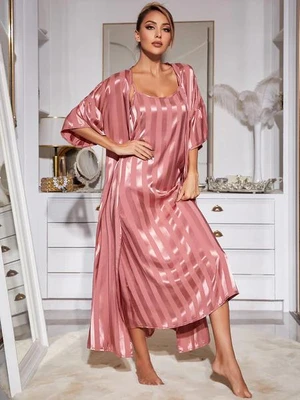 Conjunto Robe e Camisola Luxury Seda