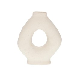 Vaso Decorativo em Cerâmica Vazado 20cm