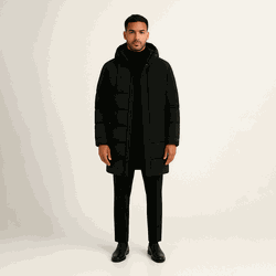 Jaqueta Puffer Masculina Alongada
