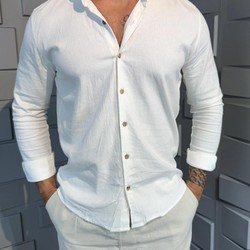 [COMPRE 2 E LEVE 4] Camisas Linho e Elastano – Estilo Refinado em Dose Dupla
