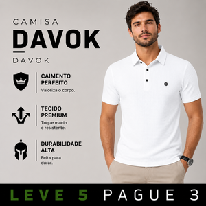 [LEVE 5 PAGUE 3] Polo Masculina Ravello em Malha Seda Gelo e Elastano Premium (Sofisticação em Cada Detalhe)