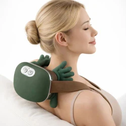 Massageador Elétrico 4D para Pescoço e Ombros com Aquecimento