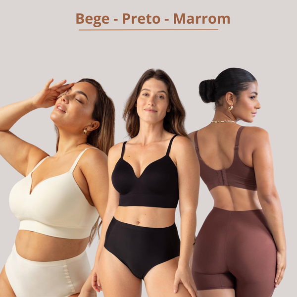 Sutiã Modelador Sem Fio LinfoConfort - Compre 1 Leve 3
