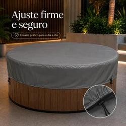 Capa Impermeável Redonda para Hidromassagem Banheira ou Spa