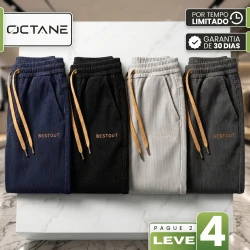 [PAGUE 2, LEVE 4] Kit de Calças Bestout Masculina em Veludo e Algodão com Cordão + BRINDE Surpresa!