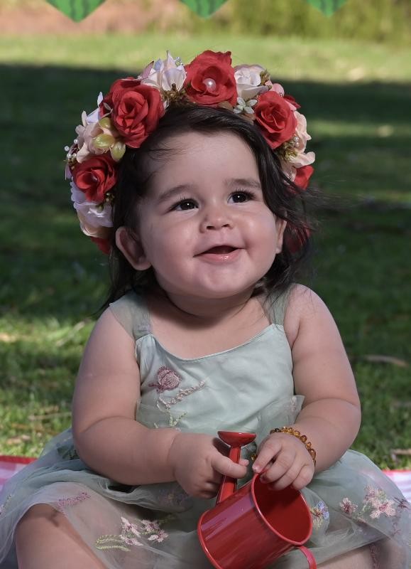 Vestido Tule Jardim Encantado
