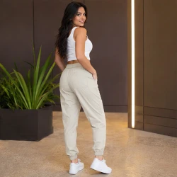[LEVE 3 PAGUE 2] Calça Feminina Celeste em Seda Gelo e Elastano (Charme Moderno!)