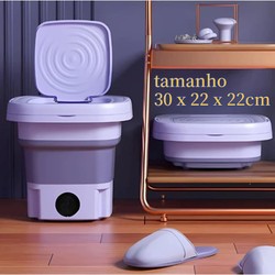 Mini máquina de lavar roupa dobrável portátil